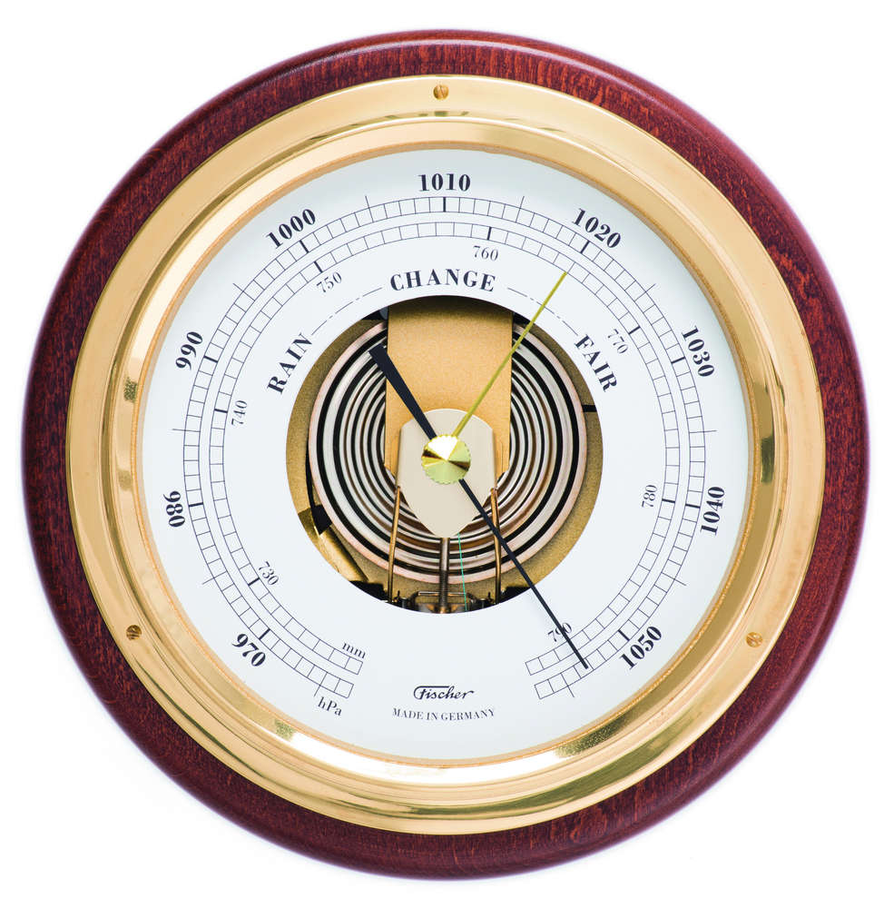 Fischer Precision Aneroid Barometer in Brass Housing