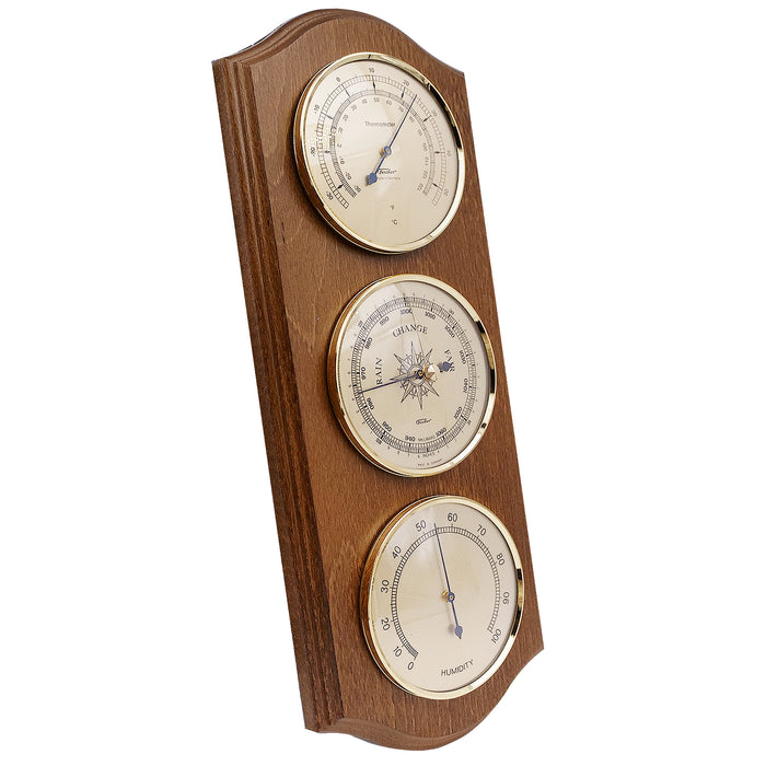 Fischer Barometer with Thermometer & Hygrometer 6.3 - 1602-01 (German  Display / °C)