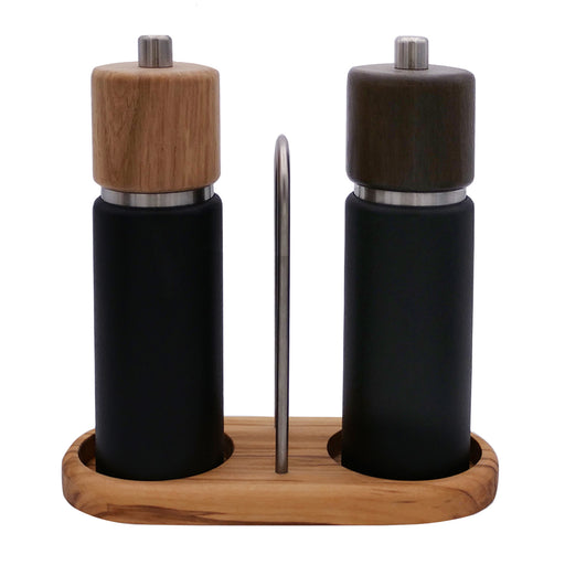 Zassenhaus Salt / Pepper Mill SET Hannover with Mill Coaster